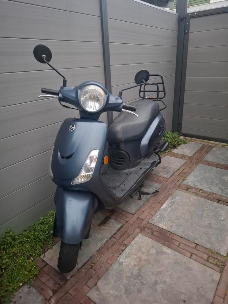 Sym Fiddle 2 uit 2021 - Geel kenteken, Fietsen en Brommers, Scooters | SYM, Gebruikt, Overige modellen, Maximaal 45 km/u, Benzine