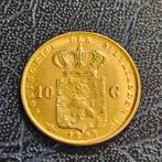 Herslag gouden tientje 1897  18krts, Ophalen of Verzenden, Koningin Wilhelmina, 10 gulden