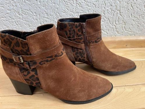 Gabor enkellaarzen maat 43 bruin zwart luipaardprint suède, Kleding | Dames, Schoenen, Zo goed als nieuw, Lage of Enkellaarzen