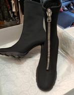 Alexander McQueen nieuwe neopreen laarzen zwart 38 nr 47086, ., Zwart, Lage of Enkellaarzen, Alexander mcqueen