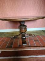 Salontafel rond eikenhout, Huis en Inrichting, Ophalen, 50 tot 100 cm, 50 tot 100 cm, Zo goed als nieuw