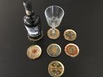 Italiaanse / Florentijnse vintage, onderzetters..7 stuks, Ophalen of Verzenden, Gebruikt, Glas of Kopje
