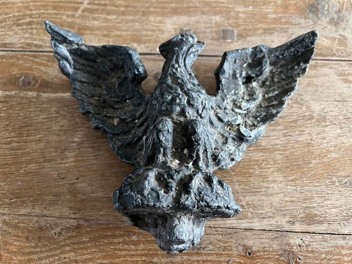 OUD ORNAMENT VOGEL / ADELAAR (LOOD), Sieraden, Tassen en Uiterlijk, Broches, Gebruikt, Overige materialen, Ophalen