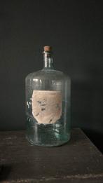 Grote franse apothekersfles met etiket, Ophalen of Verzenden