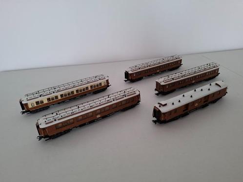 Marklin H0 42755 5 delige set Oriënt-Express rijtuigen CIWL, Hobby en Vrije tijd, Modeltreinen | H0, Gebruikt, Treinset, Wisselstroom