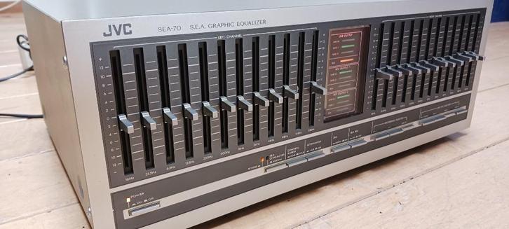 JVC SEA 70 Stereo Graphic Equalizer 12 Bands | vintage, Audio, Tv en Foto, Stereo-sets, Gebruikt, JVC, Ophalen of Verzenden