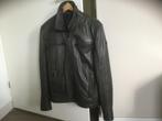 Leren jas van Donders DNR grijs/groen maat 50, Kleding | Heren, Jassen | Winter, Donders, Overige kleuren, Maat 48/50 (M), Ophalen of Verzenden