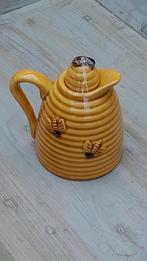 Honingpot/kannetje. Donkergeel, Huis en Inrichting, Gebruikt, Keramiek, Overige typen, Ophalen of Verzenden