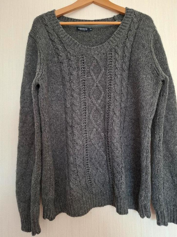 Bijenkorf exclusief trui gebreid grijsgemeleerd. XXL, Kleding | Dames, Truien en Vesten, Zo goed als nieuw, Maat 46/48 (XL) of groter