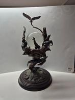 Uniek dierenbeeld met glazen bol, Antiek en Kunst, Ophalen of Verzenden