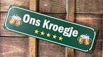 Ons Kroegje sterren bier reclamebord van metaal wandbord, Info@deconoord.nl, Deco Noord, Nieuw, Ophalen of Verzenden
