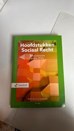 Hoofdstukken Sociaal Recht editie 2020, Boeken, Overige wetenschappen, Prof.Mr.C.J. Loonstra, Ophalen of Verzenden, Zo goed als nieuw