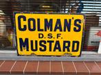 Colmans Mustard oud emaille reclamebord, Antiek en Kunst, Ophalen of Verzenden