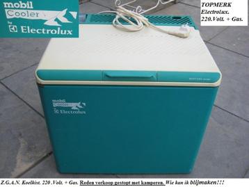 Koelkist.Koelbox. 220.Volt.+ Gas.Topmerk:Electrolux. Goed ge