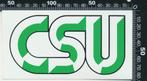 Sticker: CSU, Ophalen of Verzenden, Zo goed als nieuw, Bedrijf of Vereniging