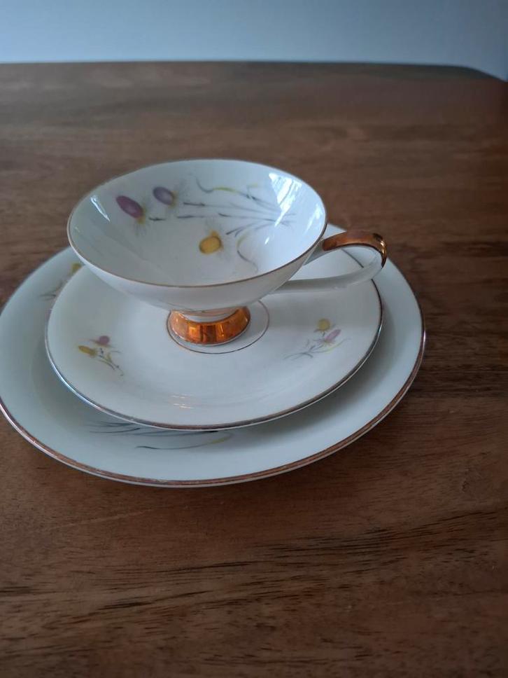 Vintage Bavaria Koffiekopje met Bordje - Jaren 50, Antiek en Kunst, Antiek | Servies compleet, Ophalen