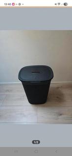 Zwarte Wasmand met Deksel, Ophalen, Kunststof, 50 tot 75 cm, 40 liter of meer