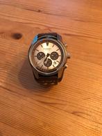Prachtig heren horloge Fossil, Sieraden, Tassen en Uiterlijk, Horloges | Heren, Overige merken, Leer, Staal, Polshorloge