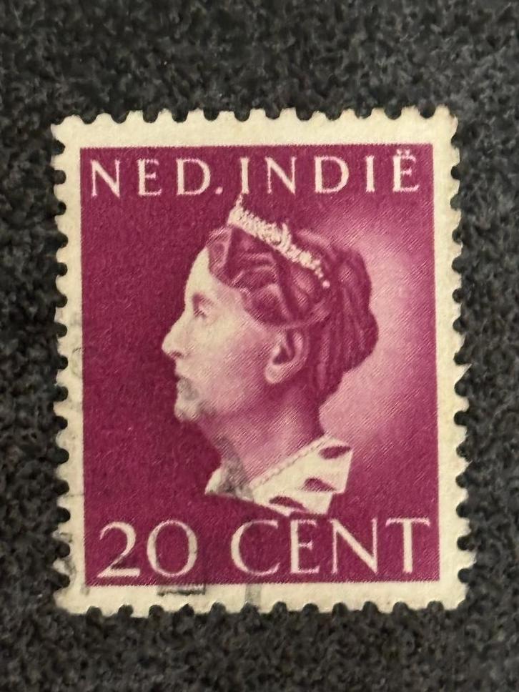 1941 NVPH 277B, Kon. Wilhelmina, Postzegels en Munten, Postzegels | Nederlands-Indië en Nieuw-Guinea, Gestempeld, Nederlands-Indië