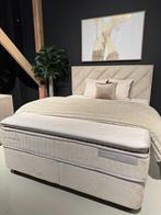 Voorraad | Luxe Velvet Boxsprings Met Opbergruimte - Utrecht, Ophalen, Info@trendvortex.com, Crème, 4131 NH