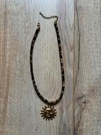 Nieuwe ketting tijgerprint met zon hanger, Overige materialen, Verstelbaar, Nieuw, Ophalen of Verzenden