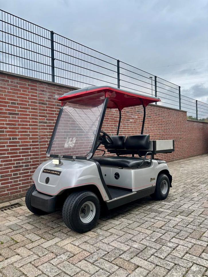 Prachtige Elektrische Yamaha Golfkar met Werkbak, Sport en Fitness, Golf, Zo goed als nieuw, Golfkar, Ophalen of Verzenden