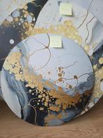 Wandcirkel op dibond - 60 cm, Ophalen, 50 tot 75 cm, Zo goed als nieuw, Schilderij