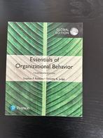 Essentials of Organizational Behavior - Robbins/Judge, Ophalen of Verzenden, Gamma, Zo goed als nieuw, HBO