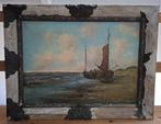 schilderij (vissersboot op strand), Ophalen