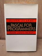 Pascal vintage computer programmeren, Boeken, Informatica en Computer, Ophalen of Verzenden