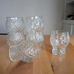 Set v 6 vintage retro Veba glazen drinkglazen limonadeglazen, Ophalen of Verzenden, Glas, Overige stijlen, Glas of Glazen