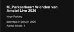 Parkeerplaats ticket VVAL, Tickets en Kaartjes, Evenementen en Festivals, Eén persoon