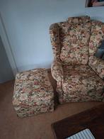 fauteuil met poef, Huis en Inrichting, Fauteuils, Ophalen, Gebruikt