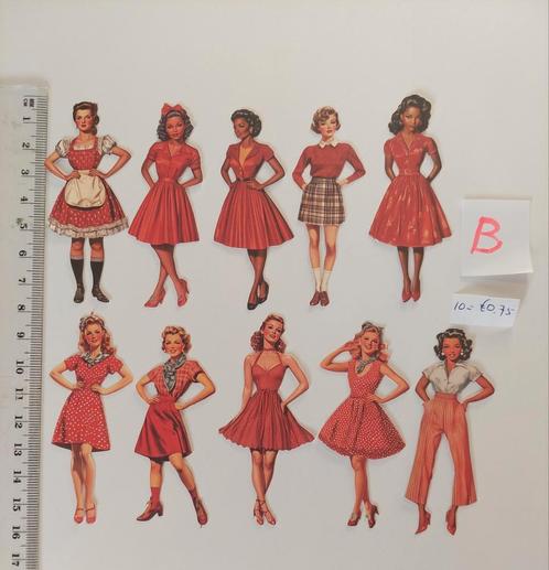 Stickers Ladies B, Hobby en Vrije tijd, Scrapbooking, Nieuw, Versiering of Embellishment, Overige merken, Ophalen