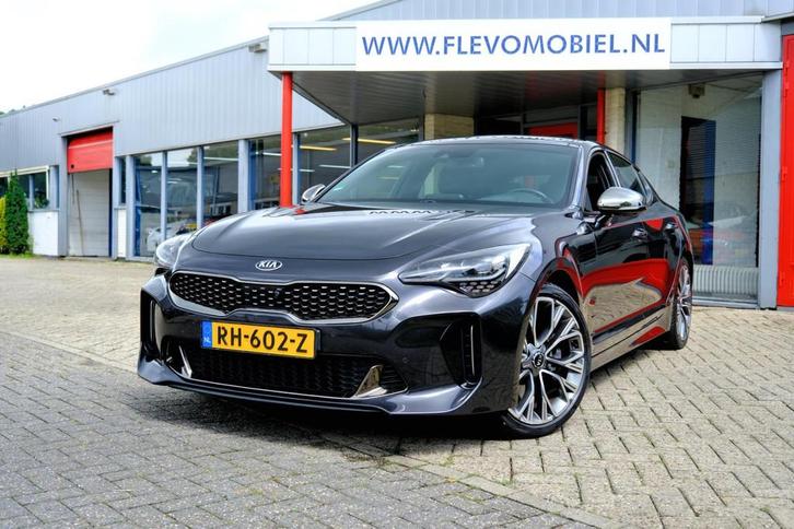 Kia Stinger 2.0 T-GDI 256pk GT-Line Aut.Pano|Leder|360cam|LM, Auto's, Kia, Bedrijf, Te koop, Stinger, 360° camera, ABS, Adaptive Cruise Control
