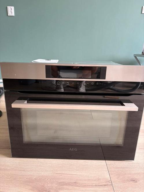 AEG KMK761000M Inbouw CombiQuick oven / combimagnetron – RVS, Witgoed en Apparatuur, Ovens, Zo goed als nieuw, 45 tot 60 cm, Ophalen