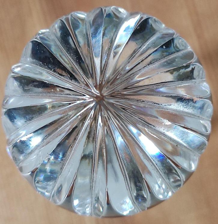 Zware kristallen stop voor karaf / fles, Antiek en Kunst, Antiek | Glas en Kristal, Ophalen of Verzenden