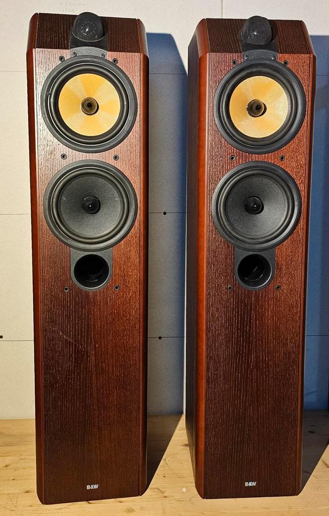 B&W CDM 7 Special Edition Rosewood echt fineer uitgevoerd, Audio, Tv en Foto, Luidsprekers, Gebruikt, Front, Rear of Stereo speakers
