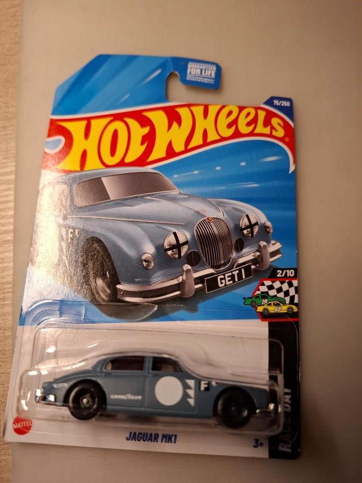 Hotwheels - Jaguar Mk1 [grijs] 1/60 MIB, Hobby en Vrije tijd, Modelauto's | Overige schalen, Nieuw, Auto, Ophalen of Verzenden