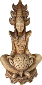 Resin beeld van de Indiase godin Sarasvati, Antiek en Kunst, Kunst | Beelden en Houtsnijwerken, Ophalen of Verzenden
