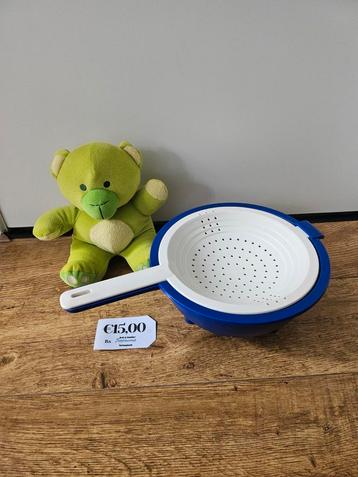 Tupperware duo vergiet blauw wit €15,00 beschikbaar voor biedingen