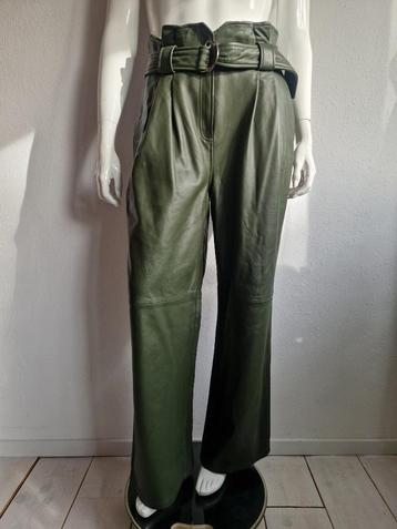 2Ndday pantalon. Maat 42, Olijfgroen/lamsleer. beschikbaar voor biedingen