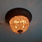 Prachtige plafonnière, Huis en Inrichting, Lampen | Plafondlampen, Ophalen of Verzenden, Zo goed als nieuw, Glas
