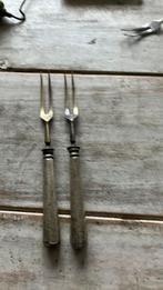 2 antieke vleesvorkjes, Antiek en Kunst, Antiek | Bestek, Ophalen of Verzenden