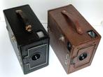 x2 Grote Box Cameras Ensign 2 + Carbine no. 3 Art Deco Setje, Ophalen of Verzenden, Gebruikt, Compact, Overige Merken