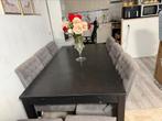 Uitschuifbare eettafel 175–260 cm met 8 stoelen, Huis en Inrichting, Ophalen, Gebruikt