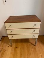 Vintage ladekastje met 3 lades, Ophalen, Gebruikt, 50 tot 100 cm, Met lade(s)