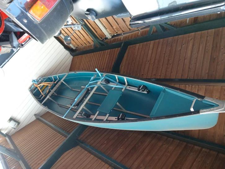 Coleman kano 13 feet incl. 2 motoren, Watersport en Boten, Kano's, Zo goed als nieuw, Ophalen
