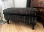 Vintage poef voetensteun bankje, Ophalen, Minder dan 50 cm, Gebruikt, 75 tot 100 cm