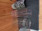 Vazen, Huis en Inrichting, Woonaccessoires | Vazen, Gebruikt, Overige kleuren, Ophalen of Verzenden, Glas